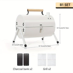 Portable Charcoal Grill Folding BBQ Grill Outdoor Camping Hiking Picnics