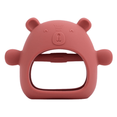 Bear Buddy Silicone Teething Toy for 6M Babies Soft Textures Easy to Hold