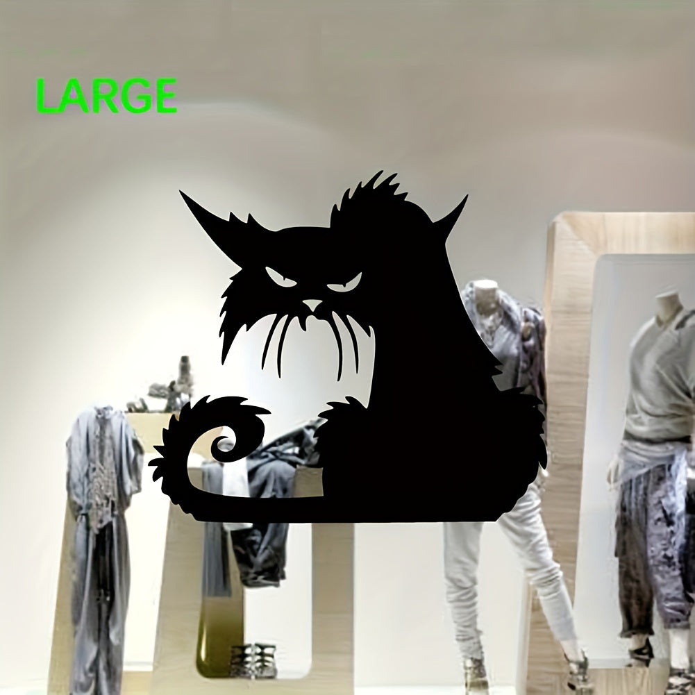 Halloween Cat Window Wall Sticker for Home Decoration