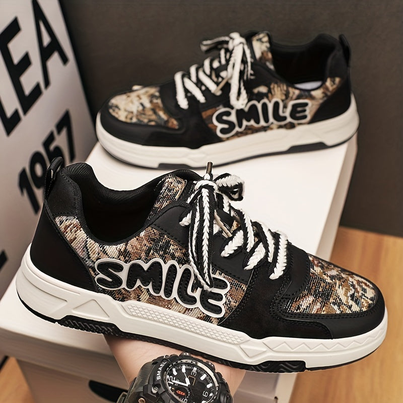 Men's Lace-up 'Smile' Skate Shoes Breathable