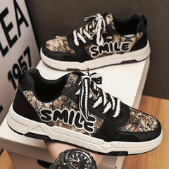 Men's Lace-up 'Smile' Skate Shoes Breathable