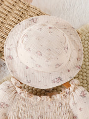 Baby Girl Bubble Dress & Hat Set
