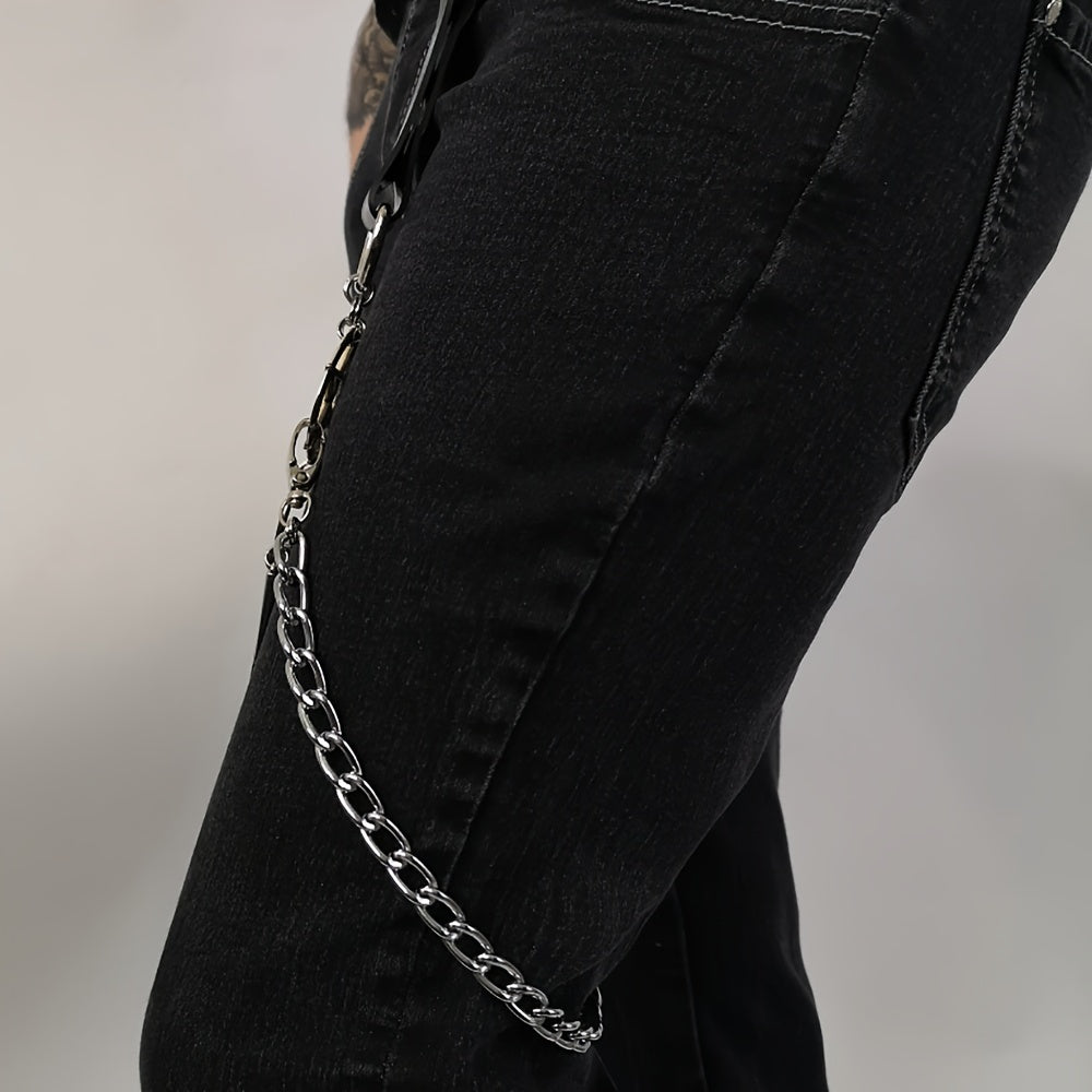 Pentagram Leg Chain Harness Gothic Leg Strap Hip Hop PU Leather Rivet Belt Haraj
