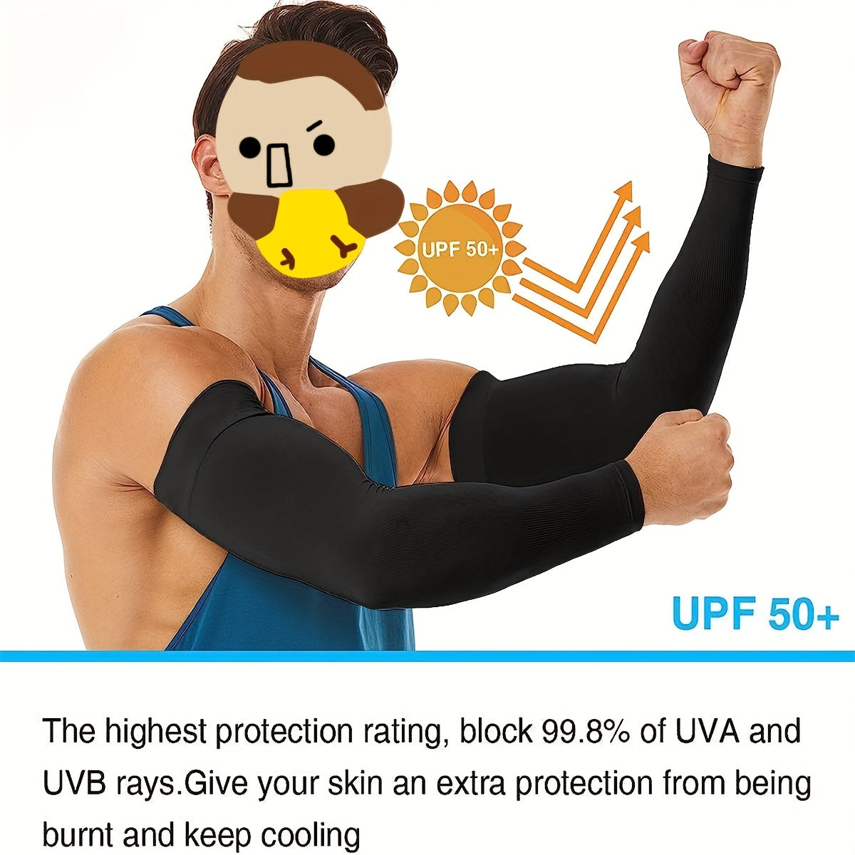 UV Protection Arm Sleeves for Outdoor Activities Breathable and Cooling