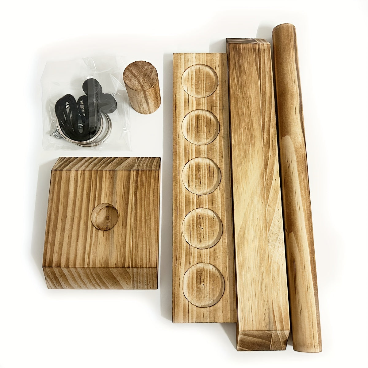 Wooden Hook and Ring Game for Home Party