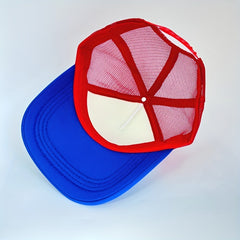 Printed Letter Mesh Cap Spring Summer Sponge Baseball Cap Truck Driver Cap