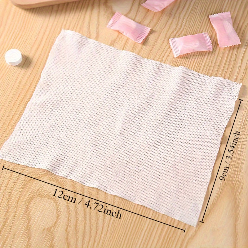 20/50pcs Compressed Portable Nonwoven Face Towel for Outdoor Travel & Camping