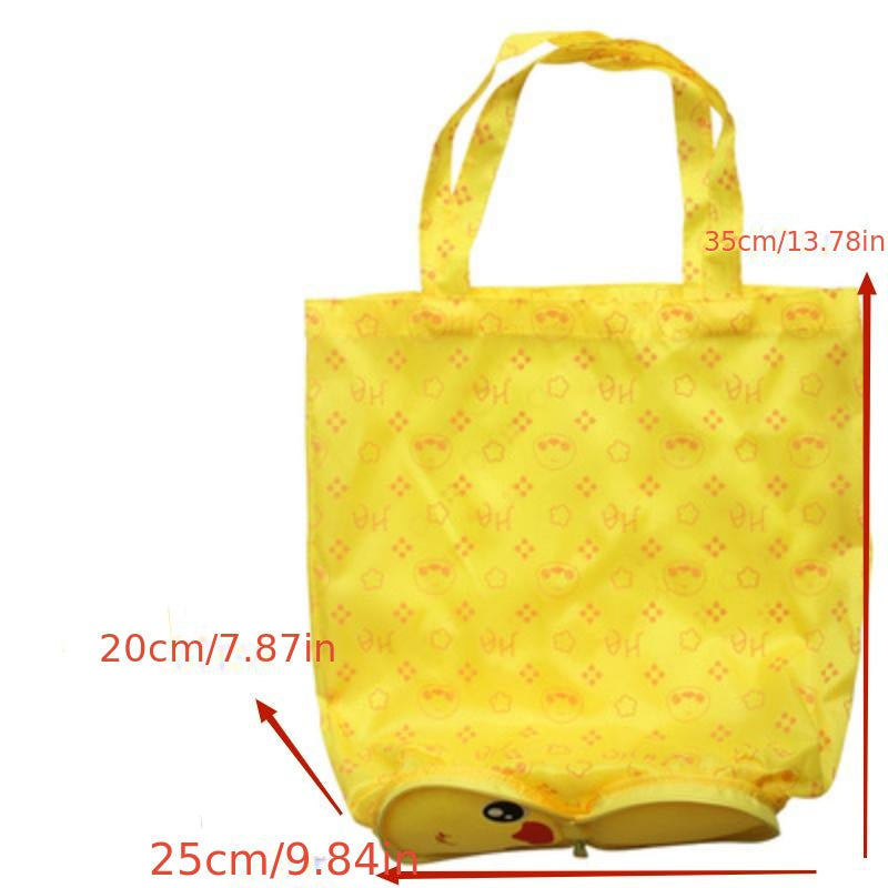 Cartoon Animal Grocery Bags - Waterproof & Machine Washable - Reusable Tote Bags
