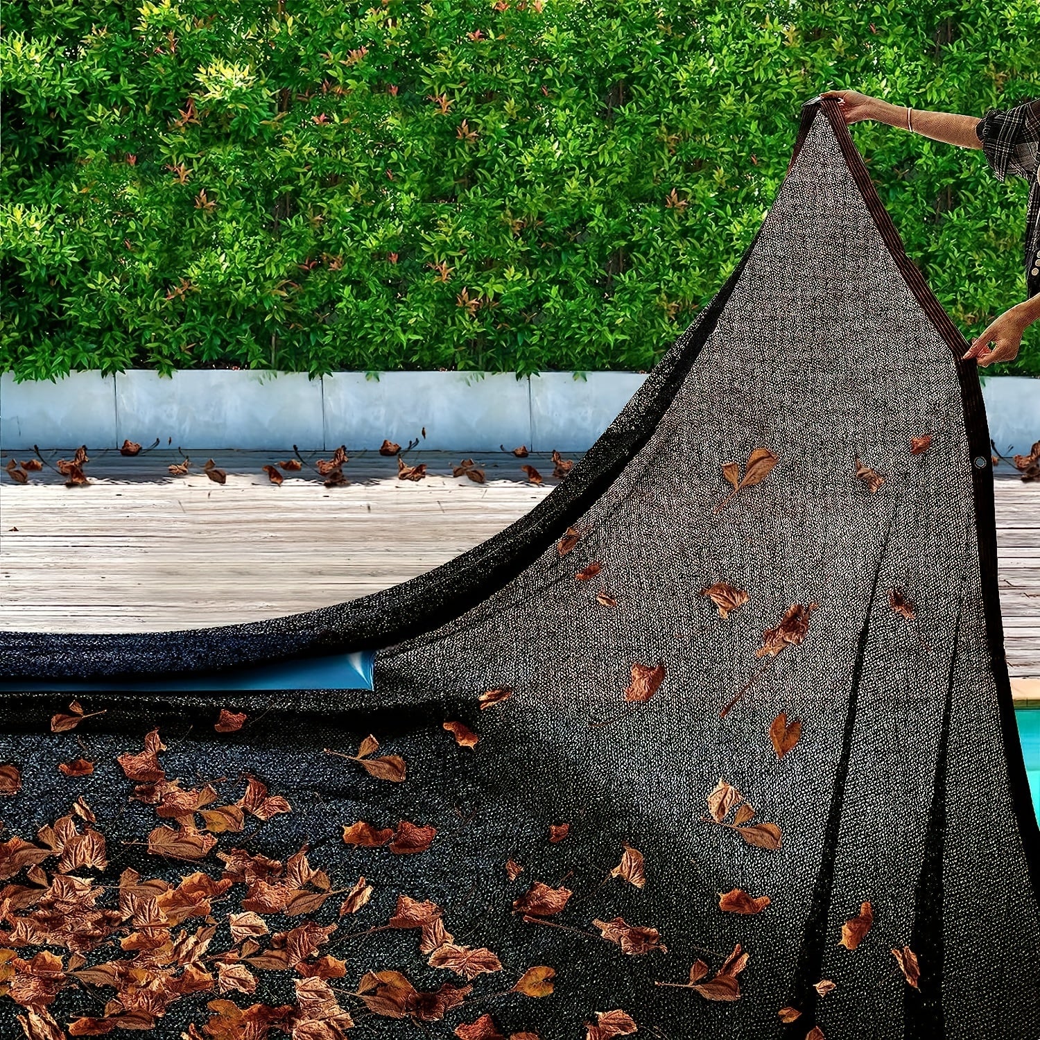 Pool Leaf Net Cover Fine Mesh Pool Screen Cover Pond Net