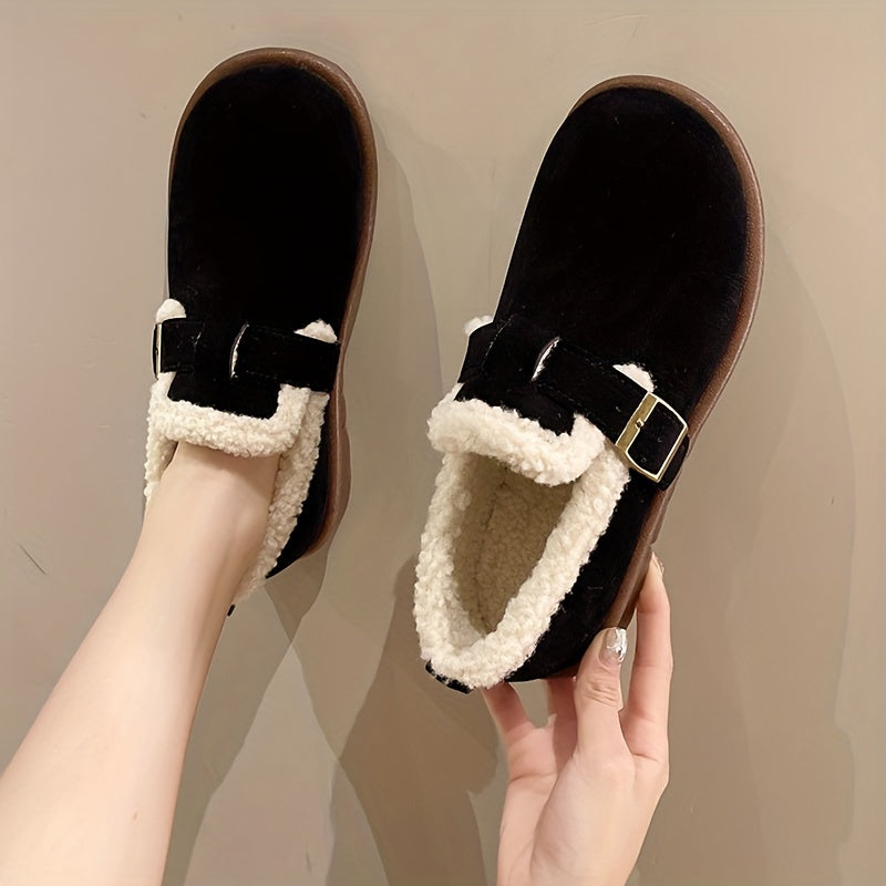 Winter Plush Lined Snow Boots Thermal Warm Snow Shoes