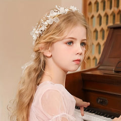 Flower Faux Pearl Headband Hair Accessories for Wedding Party