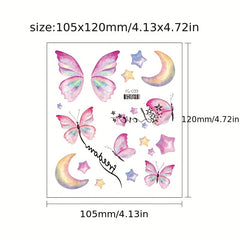Red Dream Wings Butterfly Eye Stickers for Proms & Parties