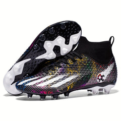 Boy's Spiked Football Cleat Non Slip Outdoor Soccer Shoes