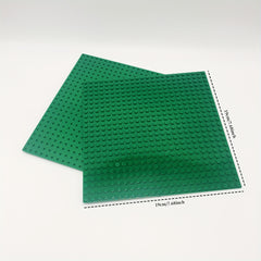 3pcs Building Block Baseplates 19x19cm 24x24 Studs ABS Plates Yellow Green Red O