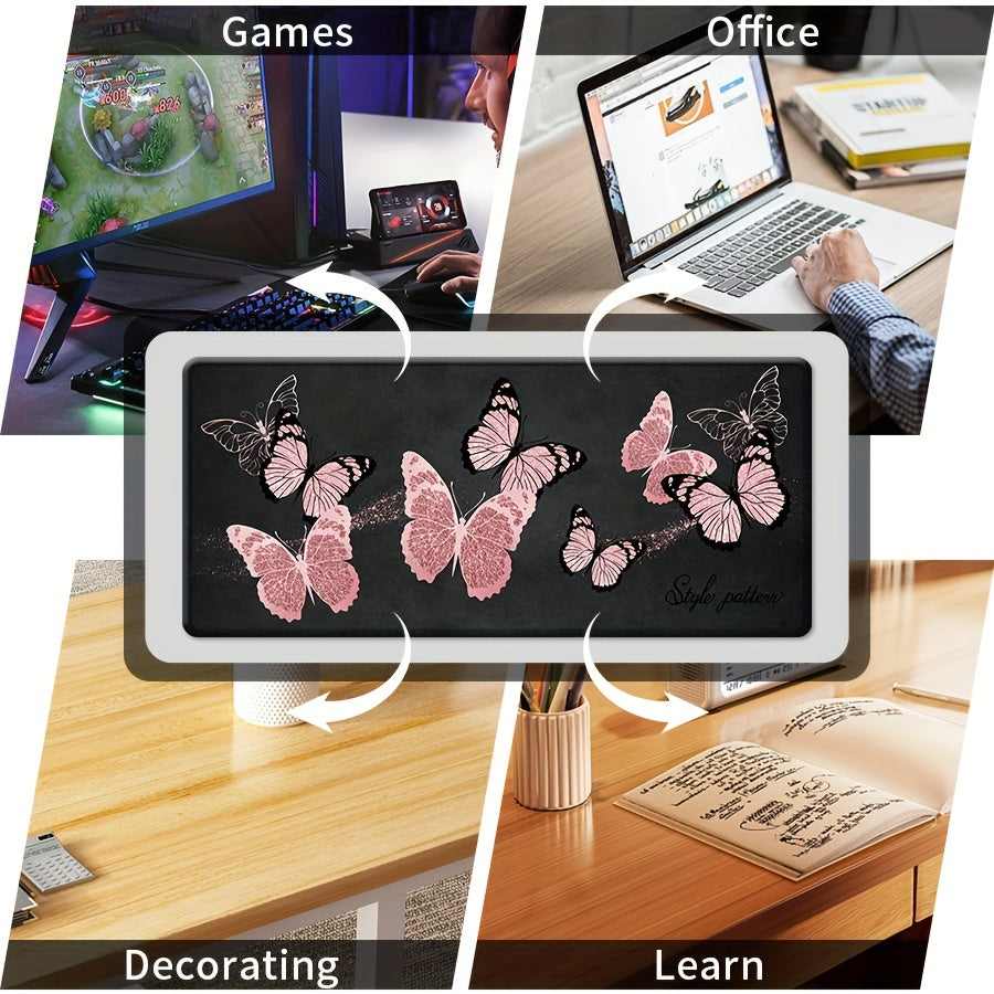 Large Mouse Pad 35.4" x 15.7" Non-Slip Rubber Base