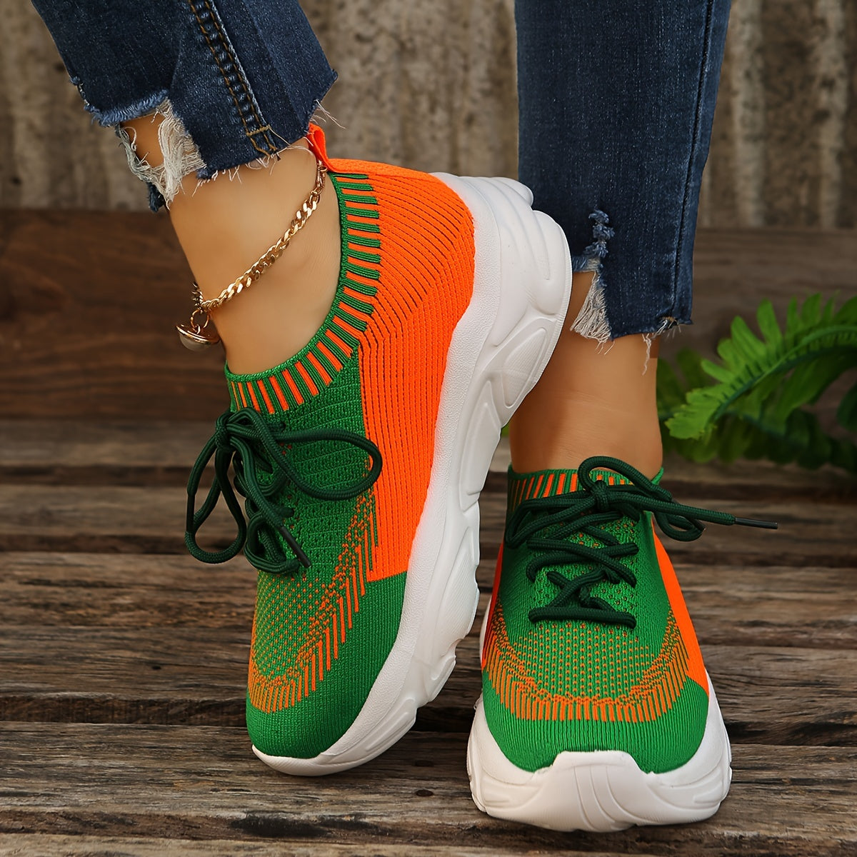Breathable Running Shoes Thick Sole Sneakers Outdoor Sports Shoes