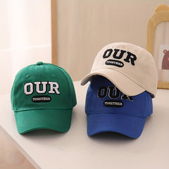 Kids Sunshade Adjustable Baseball Cap Breathable Letter Embroidered