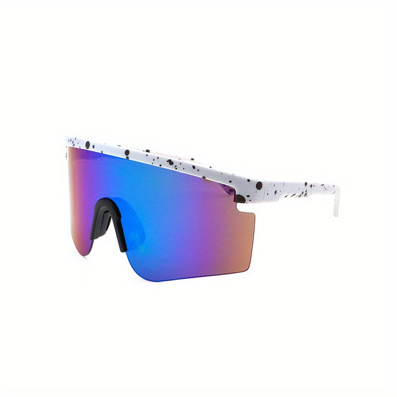 Y2K Wrap Around Sunglasses Semi Rimless Gradient Lens UV400