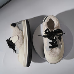 Casual Star Decor Lace Up Skateboard Shoes For Girls