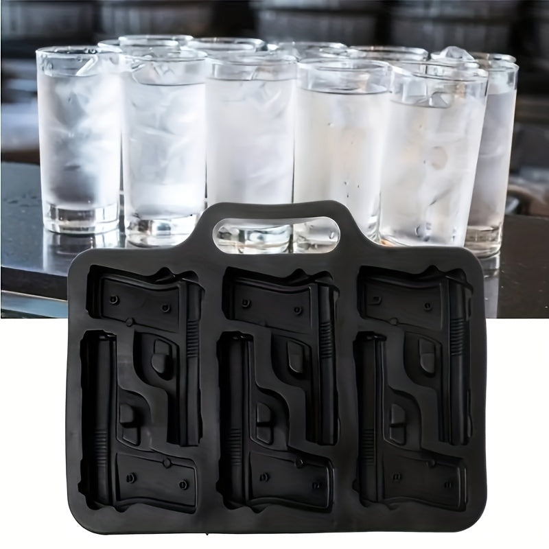 1pc Gun Bullet Ice Cube Maker Tray DIY Bar Accessories 3D Mold Chocolate
