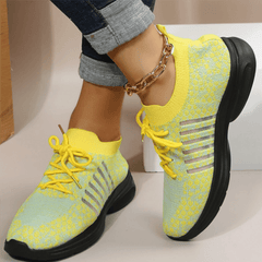 Women's Knit Sports Shoes Mesh Running Tennis Sneakers
