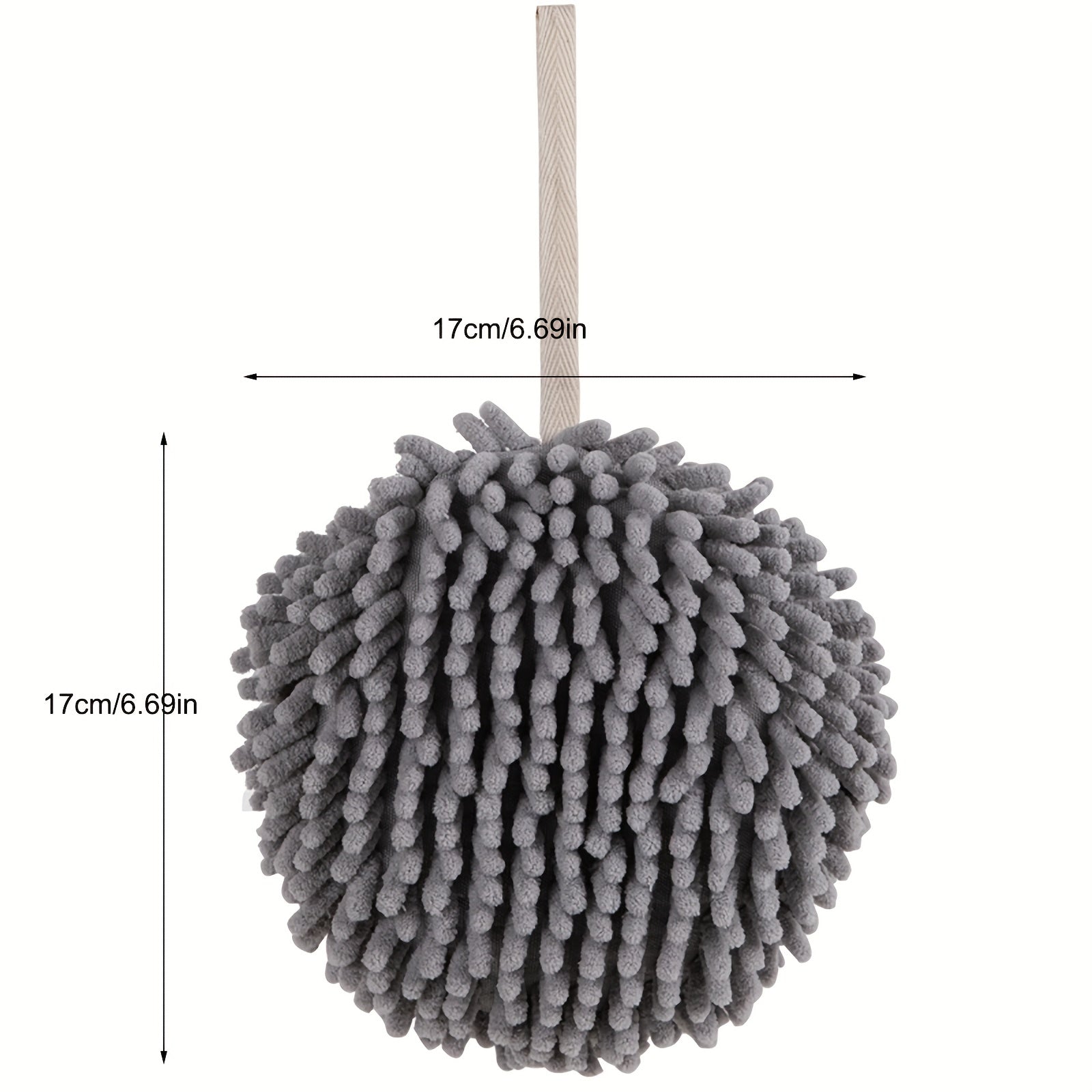 Chenille Hanging Towel Ball Absorbent Soft Towel Quick Drying Fingertip Towel