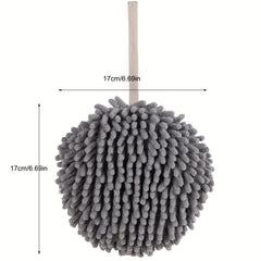 Chenille Hanging Towel Ball Absorbent Soft Towel Quick Drying Fingertip Towel