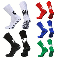 Non Slip Football Socks - Breathable Sports Socks - One Size Fits All