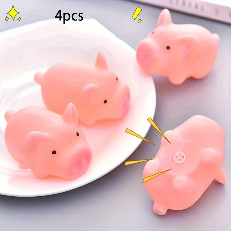 Mini Pig Bath Toy Pink Piggy Bathtub Shower Halloween Christmas Farm Animal Gift