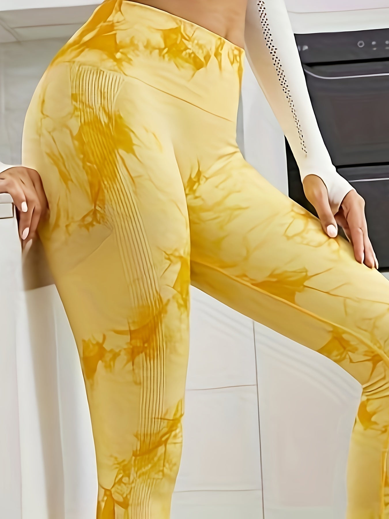 Tie Dye Quick Drying Yoga Pants High Waist Leggings