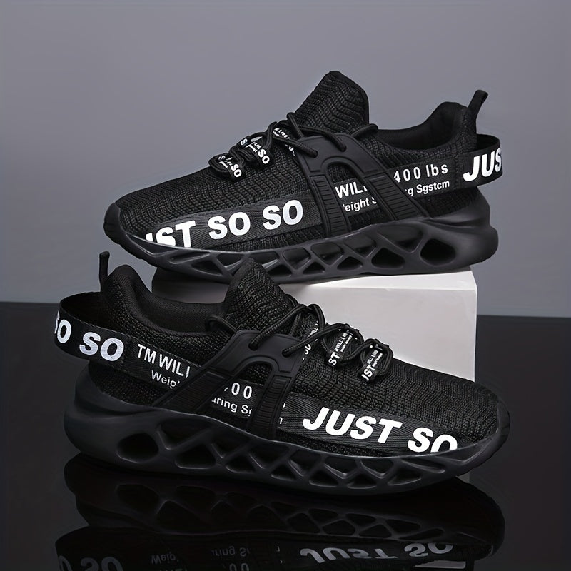 Men's Plus Size Knit Running Shoes Breathable Soft Sole Sneakers