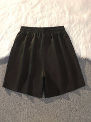 Solid Drawstring Shorts for Women