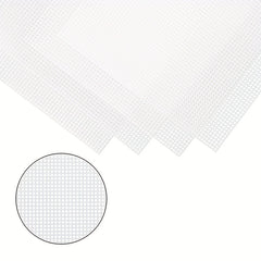 3pcs Plastic Mesh Canvas Bed Sheets For Embroidery Acrylic Yarn