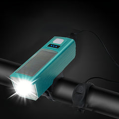 Solar Bike Lights Horn USB Charging Headlights