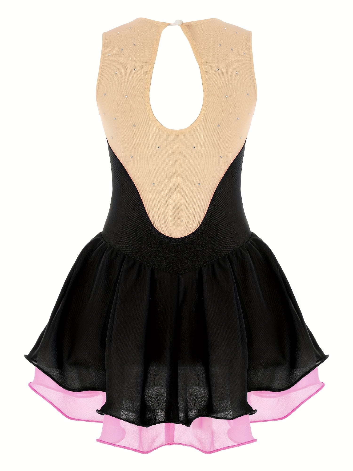 Girls Sleeveless Dance Skating Dress Comfortable