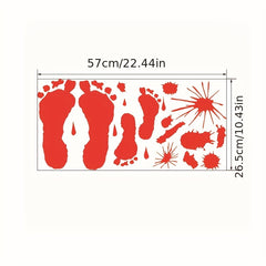 Halloween Bloody Window Sticker Party Decor Toilet Decoration Creepy Print