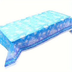 Snowflake Birthday Party Supplies Set for Winter Theme Celebration
