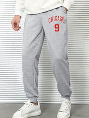 Men's Chicago And 9 Sports Pants Men's Casual Drawstring Jogging Trousers