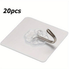20pcs 6x6cm Strong Load-bearing Wall Shelf Cup Suction Cup Self