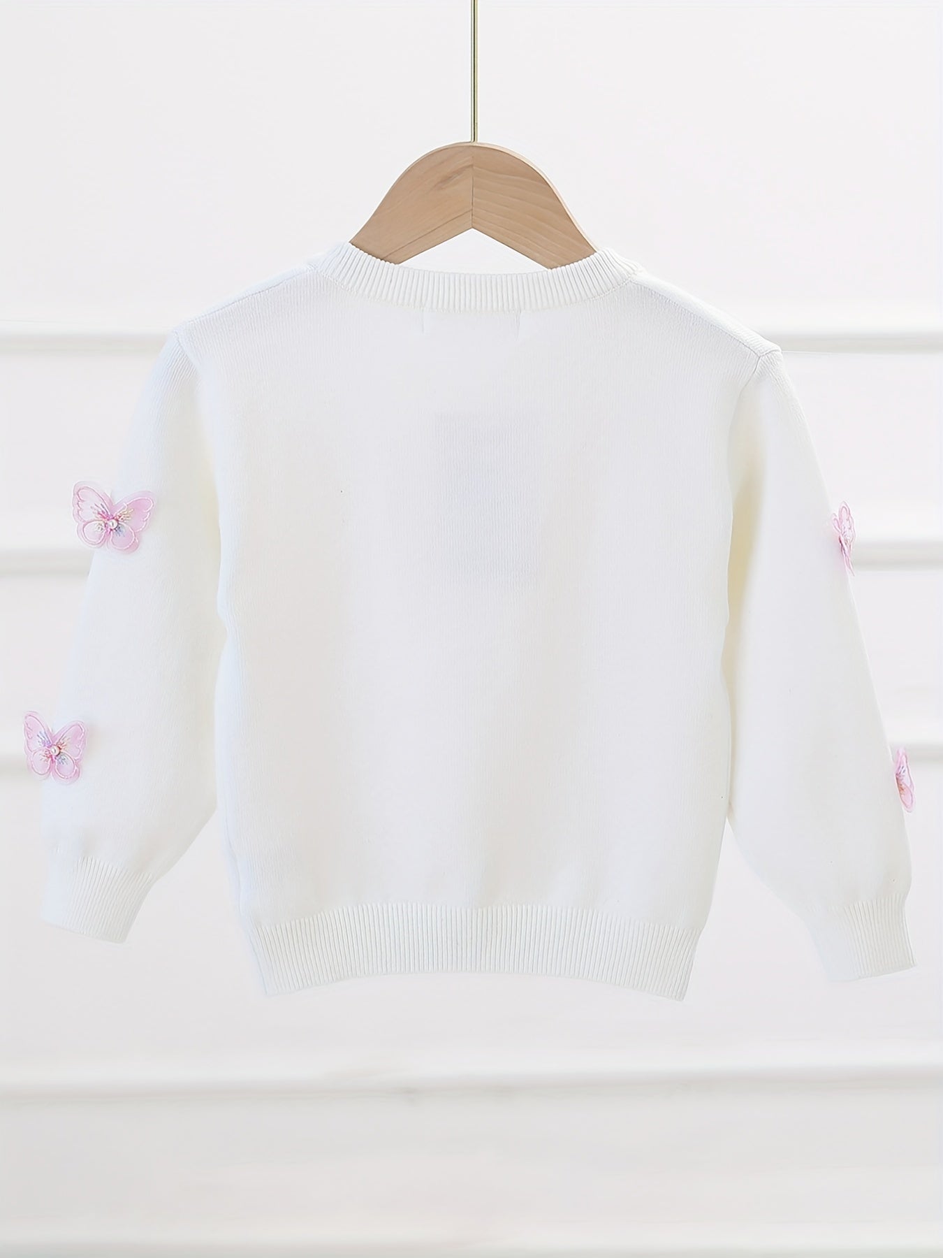 Girls' Butterfly Appliques Cardigan Coat Spring/Fall Clothes