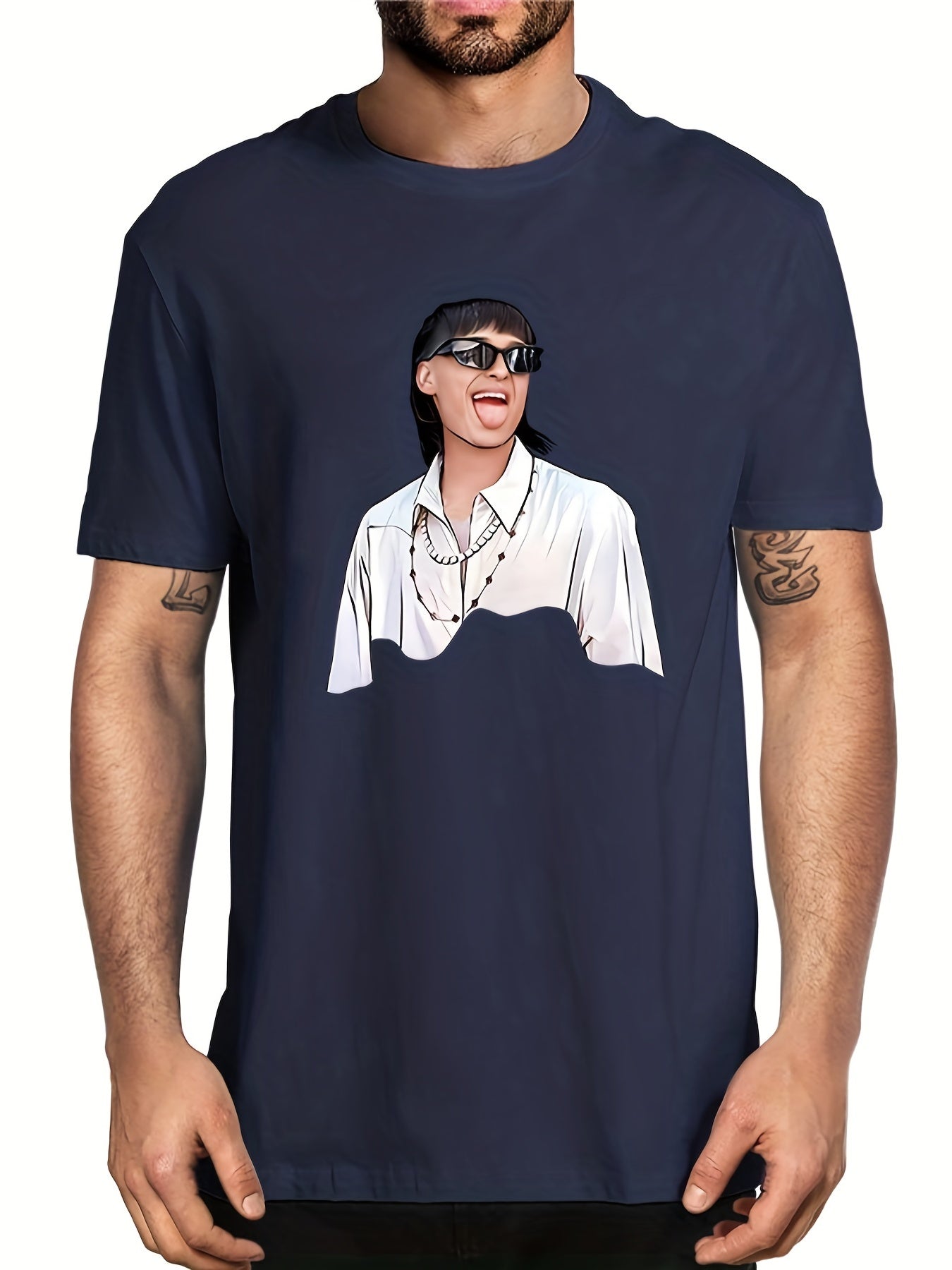 Men's Lightweight Graphic Tee for Summer Outdoor Activities