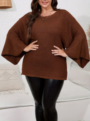 Bell Sleeve Loose Fit Sweater Women's Casual Sweater