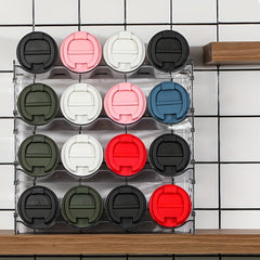 Clear Water Bottle Organizer Stackable Holder Cup Organizer
