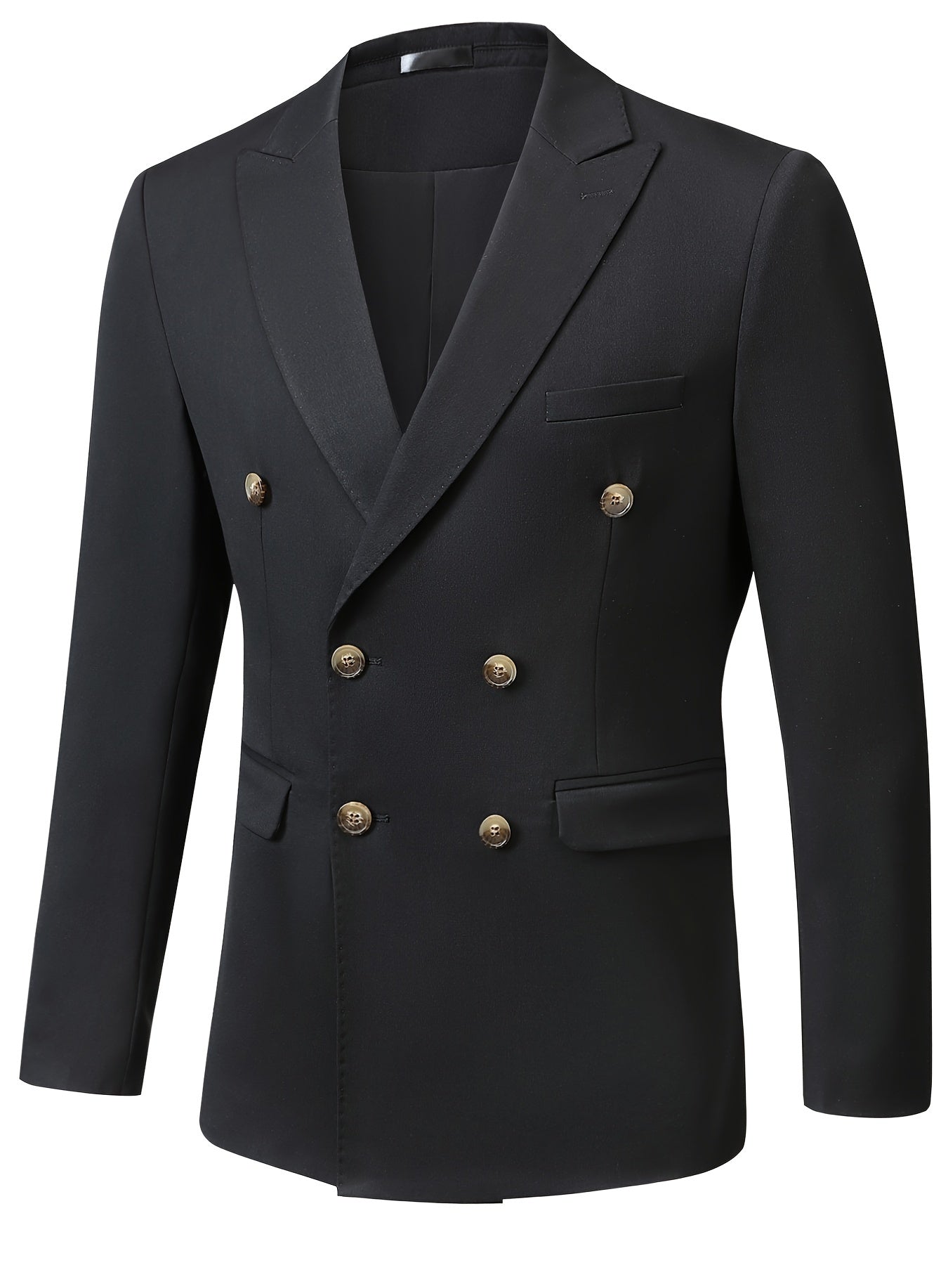 Men's V-neck Double Breasted Suit Top