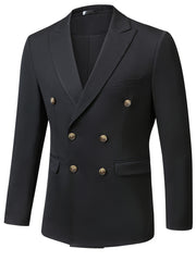 Men's V-neck Double Breasted Suit Top