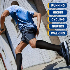 Compression Socks 15-20 mmHg Knee High for Women & Men Nurses Running