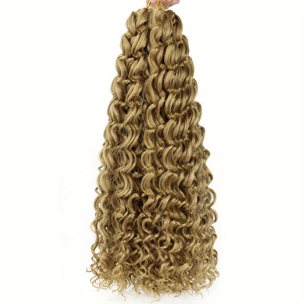 45 72 Cm Deep Wave Twist Crochet Hair Extensions Synthetic Ocean Wave