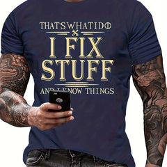Breathable Men's Letter Print T Shirt for Running and Training