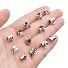 Ancient Silvery Alloy Charms Jewelry Connectors Spacer Beads Bracelet Accessorie