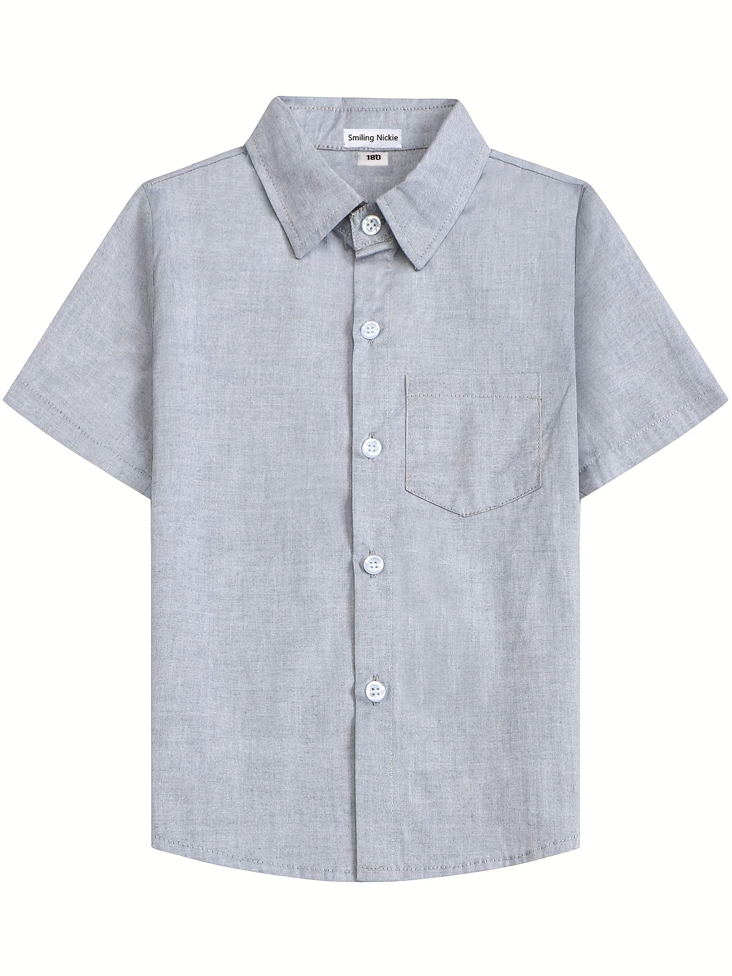 Boys Short Sleeve Button Down Shirt